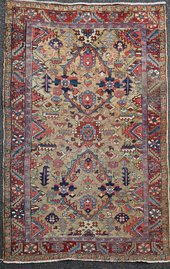 A Kazak rug, 7ft 9in by 5ft.